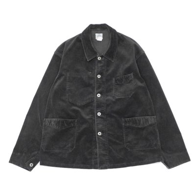 画像1: Post O'Alls（ポストオーバーオールズ）POS-Travail 2（ポストラバイル 2） "Widewale Cords" / Charcoal（チャコール）