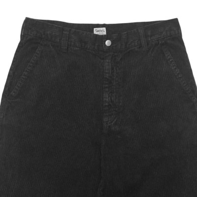 画像4: SMITH'S AMERICAN（スミスアメリカン）LES HALLES painter（レアールペインター）"Uneven Corduroy / Garment dye" / Noir（ブラック）【裾上げ無料】