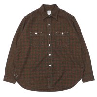 Post O'Alls（ポストオーバーオールズ）St.Louis（セント・ルイス）”Cotton Flannel Plaid" / Orange Block（オレンジ ブロックチェック）
