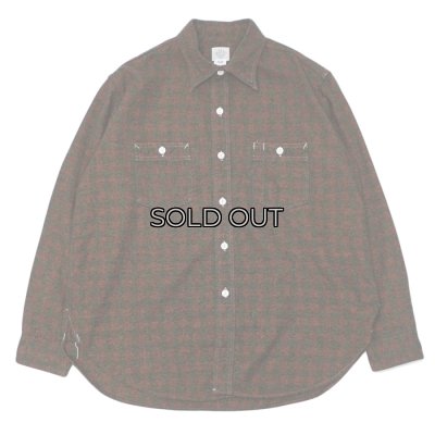 画像1: Post O'Alls（ポストオーバーオールズ）St.Louis（セント・ルイス）”Cotton Flannel Plaid" / Orange Block（オレンジ ブロックチェック）