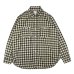 画像1: Post O'Alls（ポストオーバーオールズ）St.Louis（セント・ルイス）”Cotton Flannel Plaid" / Grey Block（グレー ブロックチェック） (1)