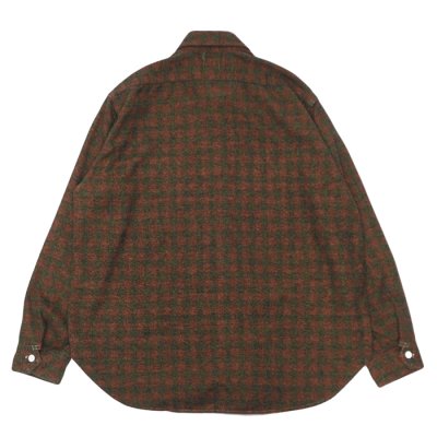 画像2: Post O'Alls（ポストオーバーオールズ）St.Louis（セント・ルイス）”Cotton Flannel Plaid" / Orange Block（オレンジ ブロックチェック）
