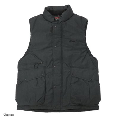 画像2: NANGA（ナンガ）HINOC DOWN VEST（ヒノックダウンベスト）/ Charcoal（チャコール）・Beige（ベージュ）