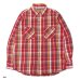 画像2: CAMCO（カムコ）Heavy Wight Flannel Shirt（ヘビーウエイト フランネルシャツ）/ Grey（グレー）・Red（レッド）・Blue（ブルー） (2)