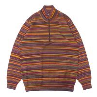 COOHEM（コーヘン）MULTI KURARI TENJIKU KNIT PULLOVER（マルチクサリ天竺ニットプルオーバー）/ Red（レッド）