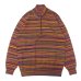 画像1: COOHEM（コーヘン）MULTI KURARI TENJIKU KNIT PULLOVER（マルチクサリ天竺ニットプルオーバー）/ Red（レッド） (1)