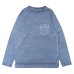 画像1: Good On（グッドオン）Long Sleeve Heavy Raglan Pocket Tee（ロングスリーブヘビーラグランポケットTシャツ）"Pigment Dye" / Ajisai（アジサイ） (1)