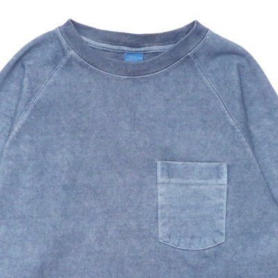 画像3: Good On(グッドオン)Long Sleeve Heavy Raglan Pocket Tee(ロングスリーブヘビーラグランポケットTシャツ)"Pigment Dye" / Ajisai(アジサイ)