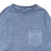 画像3: Good On（グッドオン）Long Sleeve Heavy Raglan Pocket Tee（ロングスリーブヘビーラグランポケットTシャツ）"Pigment Dye" / Ajisai（アジサイ）
