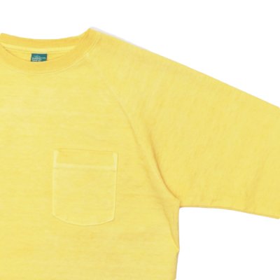 画像4: Good On(グッドオン)Long Sleeve Heavy Raglan Pocket Tee(ロングスリーブヘビーラグランポケットTシャツ)"Pigment Dye" / Straw(ストロー)