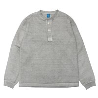 Good On（グッドオン）Long Sleeve Heavy Henley Neck Tee（ロングスリーブヘビーヘンリーネックTシャツ）"Pigment Dye" / Ash（アッシュ）