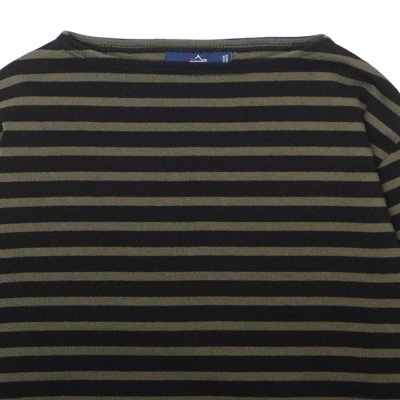 画像3: SAINT JAMES（セントジェームス）OUESSANT（ウエッソン）/ NOIR×TOUBLE（ブラック×カーキ）