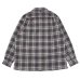 画像2: *A VONTADE（アボンタージ）Wooi Plaid Open Color Shirt（ウールプレイドオープンカラーシャツ）/ Grey×Red（グレー×レッド） (2)