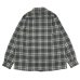 画像2: *A VONTADE（アボンタージ）Wooi Plaid Open Color Shirt（ウールプレイドオープンカラーシャツ）/ Grey×Green（グレー×グリーン） (2)