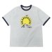 画像1: BARNS OUTFITTERS (バーンズアウトフィッターズ) Ringer Print Tee Shirt（リンガープリントTシャツ）”GARPEFLUITE?/ Grey (グレー) (1)