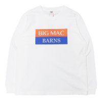 BARNS OUTFITTERS (バーンズアウトフィッターズ) 16/-BARNS OUTFITTERS×BIGMAC L/S T-Shirt (バーンズアウトフィッターズ×ビックマック・ロングスリーブTシャツ)"Pigment Dye" / White(ホワイト)