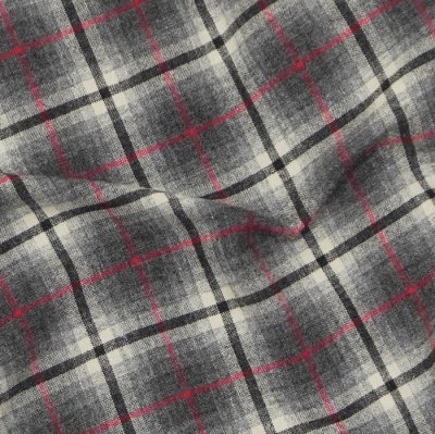 画像6: *A VONTADE（アボンタージ）Wool Plaid Open Color Shirt（ウールプレイドオープンカラーシャツ）/ Grey×Red（グレー×レッド）