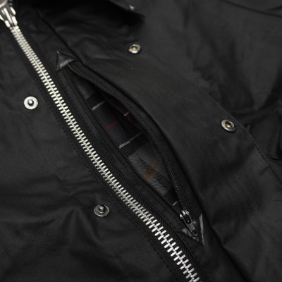 画像8: Barbour（バブァー）TRANSPORT WAX JACKET（トランスポートワックスジャケット）"Wax Cotton" / Black（ブラック）