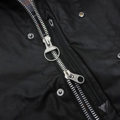 画像7: Barbour（バブァー）TRANSPORT WAX JACKET（トランスポートワックスジャケット）"Wax Cotton" / Black（ブラック）
