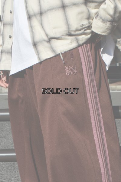 画像9: 【PointUp10%11/10迄】NEEDLES（ニードルズ）H.D Track Pant（ヒザデルトラックパンツ）"Poly Smooth" / Brown（ブラウン）