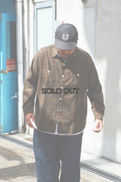 画像7: Post O'Alls（ポストオーバーオールズ）St.Louis（セント・ルイス）”Cotton Flannel Plaid" / Orange Block（オレンジ ブロックチェック）
