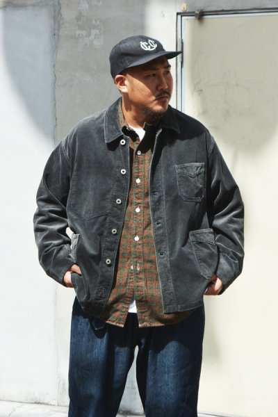 画像10: 【PointUp10%11/10迄】Post O'Alls（ポストオーバーオールズ）POS-Travail 2（ポストラバイル 2） "Widewale Cords" / Charcoal（チャコール）