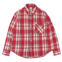 BARNS OUTFITTERS×BIG MAC（バーンズアウトフィッターズ×ビックマック）Flannel L/S Shirt（フランネルロングスリーブシャツ） / Red（レッド）