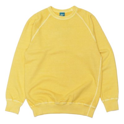 画像1: Good On（グッドオン）Raglan Crew Sweat（ラグランクルースウェット）"Pigment Dye" / Straw（ストロー）