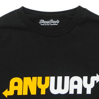 画像6: Sloppy Supply（スラッピーサプライ）Long Sleeve Print Tee（ロングスリーブプリントTシャツ）"ANYWAY" / White（ホワイト）・Black（ブラック）