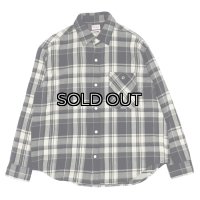 BARNS OUTFITTERS×BIG MAC（バーンズアウトフィッターズ×ビックマック）Flannel L/S Shirt（フランネルロングスリーブシャツ） / Black（ブラック）
