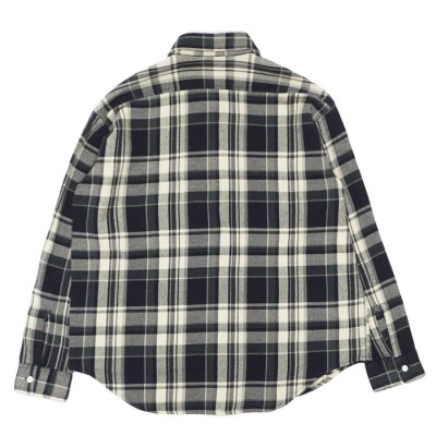 画像2: BARNS OUTFITTERS×BIG MAC（バーンズアウトフィッターズ×ビックマック）Flannel L/S Shirt（フランネルロングスリーブシャツ） / Navy（ネイビー）