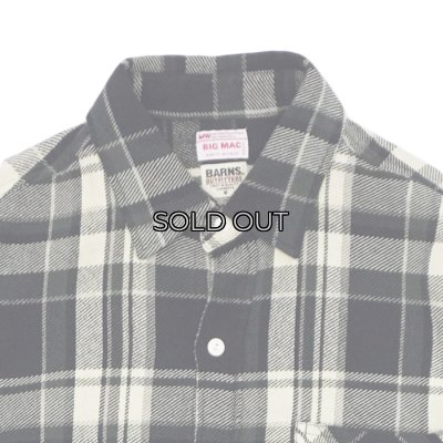 画像3: BARNS OUTFITTERS×BIG MAC（バーンズアウトフィッターズ×ビックマック）Flannel L/S Shirt（フランネルロングスリーブシャツ） / Black（ブラック）