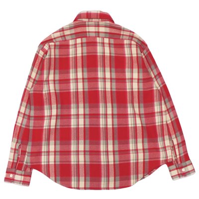画像2: BARNS OUTFITTERS×BIG MAC（バーンズアウトフィッターズ×ビックマック）Flannel L/S Shirt（フランネルロングスリーブシャツ） / Red（レッド）
