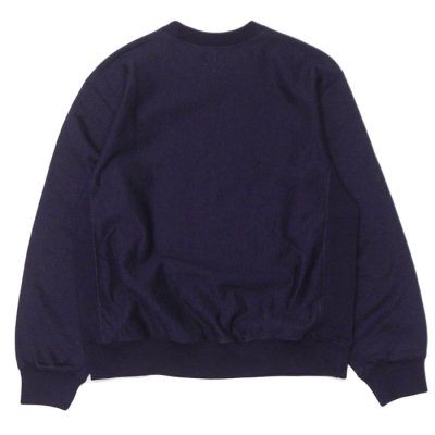 画像2: blurhms ROOTSTOCK（ブラームスルーツストック）Soft&Hard Sweat Crew Neck Pullover（ソフト&ハードスウェットクルーネックプルオーバー）/ Dark Purple（ダークパープル）
