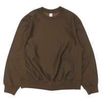 blurhms ROOTSTOCK（ブラームスルーツストック）Soft&Hard Sweat Crew Neck Pullover（ソフト&ハードスウェットクルーネックプルオーバー）/ Khaki Brown（カーキブラウン）