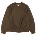 画像1: blurhms ROOTSTOCK（ブラームスルーツストック）Soft&Hard Sweat Crew Neck Pullover（ソフト&ハードスウェットクルーネックプルオーバー）/ Khaki Brown（カーキブラウン） (1)