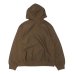 画像2: blurhms ROOTSTOCK（ブラームスルーツストック）Soft&Hard Sweat Hoodie Zip（ソフト&ハードスウェットフーディジップ）/ Khaki Brown（カーキブラウン） (2)