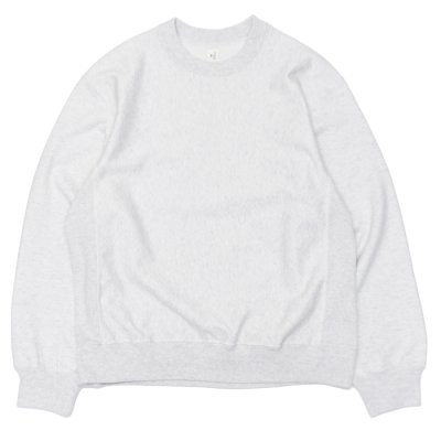 画像1: blurhms ROOTSTOCK（ブラームスルーツストック）Soft&Hard Sweat Crew Neck Pullover（ソフト&ハードスウェットクルーネックプルオーバー）/ Heather White（ヘザーホワイト）