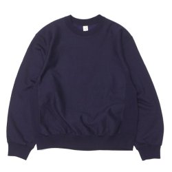 blurhms ROOTSTOCK（ブラームスルーツストック）Soft&Hard Sweat Crew Neck Pullover（ソフト&ハードスウェットクルーネックプルオーバー）/ Dark Purple（ダークパープル）