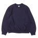 画像1: blurhms ROOTSTOCK（ブラームスルーツストック）Soft&Hard Sweat Crew Neck Pullover（ソフト&ハードスウェットクルーネックプルオーバー）/ Dark Purple（ダークパープル） (1)