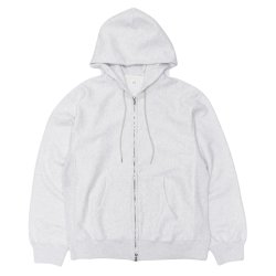 blurhms ROOTSTOCK（ブラームスルーツストック）Soft&Hard Sweat Hoodie Zip（ソフト&ハードスウェットフーディジップ）/ Heather White（ヘザーホワイト）