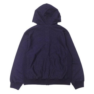 画像2: blurhms ROOTSTOCK（ブラームスルーツストック）Soft&Hard Sweat Hoodie Zip（ソフト&ハードスウェットフーディジップ）/ Dark Purple（ダークパープル）
