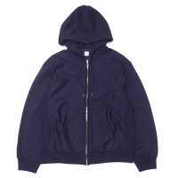 blurhms ROOTSTOCK（ブラームスルーツストック）Soft&Hard Sweat Hoodie Zip（ソフト&ハードスウェットフーディジップ）/ Dark Purple（ダークパープル）