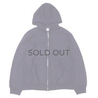 blurhms ROOTSTOCK（ブラームスルーツストック）Soft&Hard Sweat Hoodie Zip（ソフト&ハードスウェットフーディジップ）/ Dark Purple（ダークパープル）
