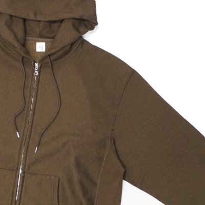 画像4: blurhms ROOTSTOCK（ブラームスルーツストック）Soft&Hard Sweat Hoodie Zip（ソフト&ハードスウェットフーディジップ）/ Khaki Brown（カーキブラウン）