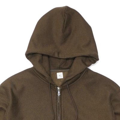 画像3: blurhms ROOTSTOCK（ブラームスルーツストック）Soft&Hard Sweat Hoodie Zip（ソフト&ハードスウェットフーディジップ）/ Khaki Brown（カーキブラウン）