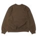 画像2: blurhms ROOTSTOCK（ブラームスルーツストック）Soft&Hard Sweat Crew Neck Pullover（ソフト&ハードスウェットクルーネックプルオーバー）/ Khaki Brown（カーキブラウン） (2)