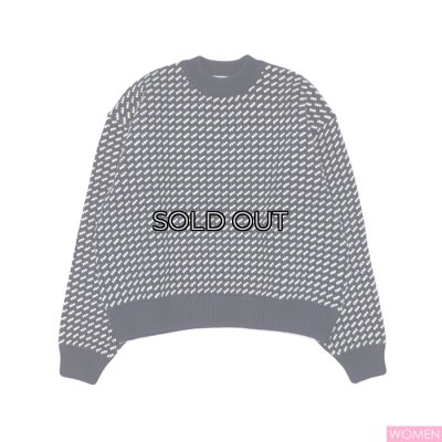 画像1: L.L.Bean（エルエルビーン）Ladies Wayne Sweater Bard's-Eye（レディース ウェインセーターバーズアイ）"Japan Edition" / Navy×Natural（ネイビー×ナチュラル）