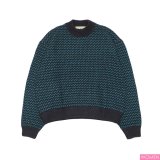 L.L.Bean（エルエルビーン）Ladies Wayne Sweater Bard's-Eye（レディース ウェインセーターバーズアイ）"Japan Edition" / Charcoal×Plum×Teal（チャコール×パルム×ティール）