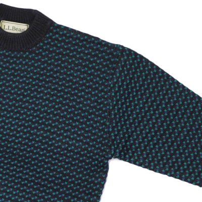 画像4: L.L.Bean（エルエルビーン）Men's Wayne Sweater Bard's-Eye（メンズ ウェインセーターバーズアイ）"Japan Edition" / Charcoal×Plum×Teal（チャコール×パルム×ティール）